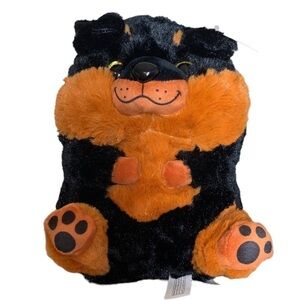 Belly Buddies 9” Rottweiler plush dog NWT Nanco